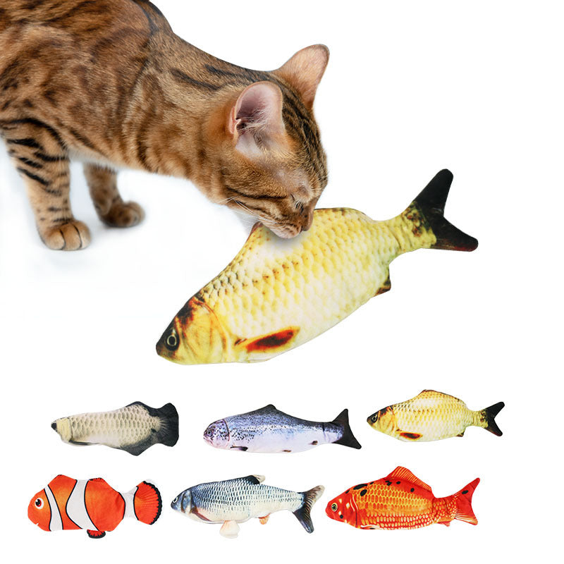 Pet Supplies Catnip Fish Toy Plush Simulation