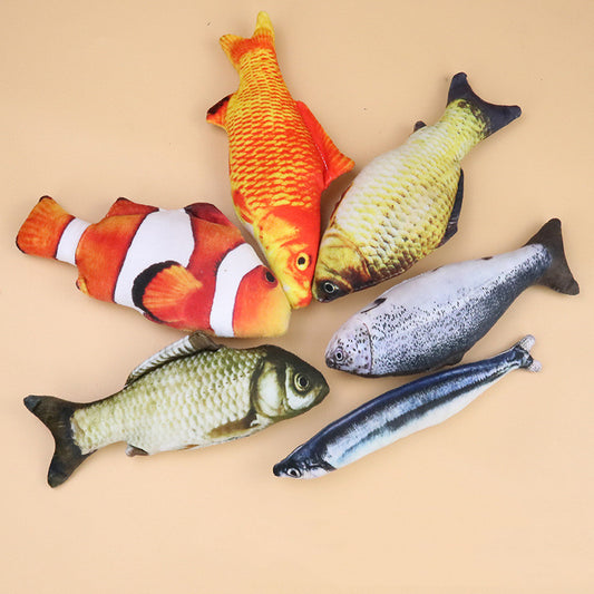 Pet Supplies Catnip Fish Toy Plush Simulation