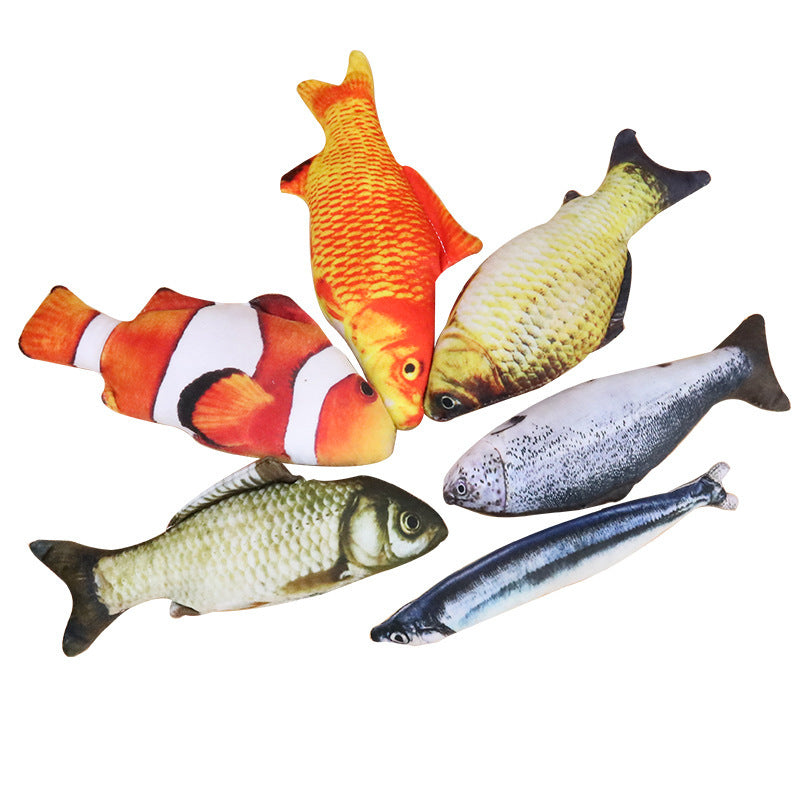 Pet Supplies Catnip Fish Toy Plush Simulation